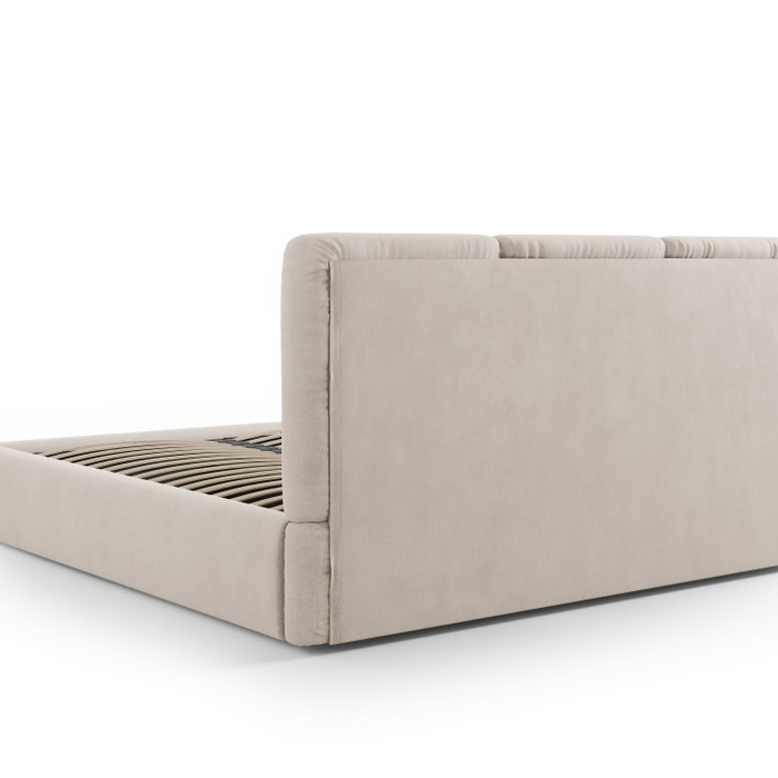Windsor & Co Horizon Bedframe met Opbergvak - 140 x 200 cm - Chenille - Beige