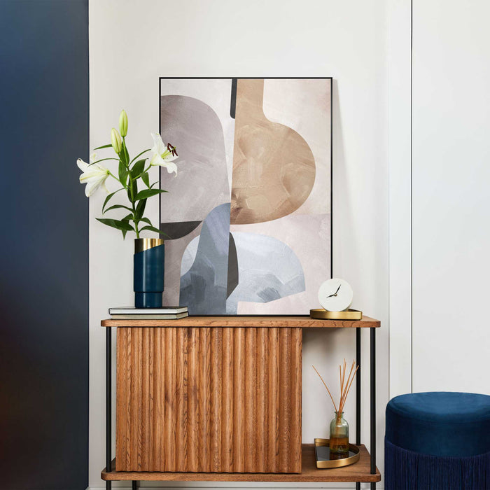 Reinders - Soft Abstract I - Schilderij 70x50cm Zwart