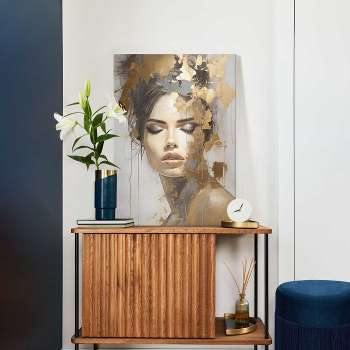 Reinders - Golden Grace - Canvas schilderij 70x50cm