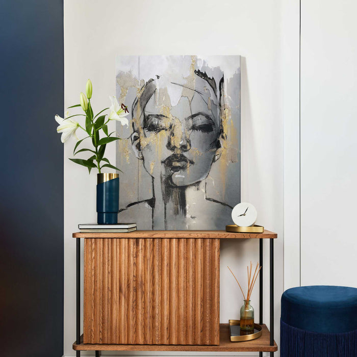 Reinders - Golden Face - Canvas Schilderij 70x50cm