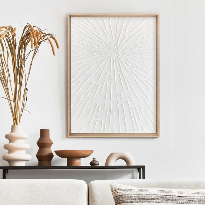 Reinders - Beams White - Craft Art Schilderij 40x30cm Hout