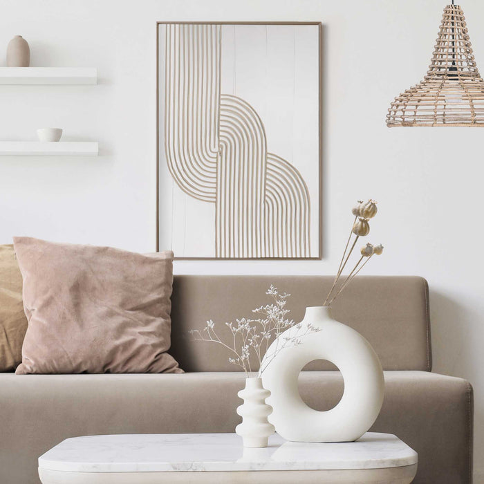 Reinders - Knot Craft Art Schilderij - 70 x 50 cm - Beige