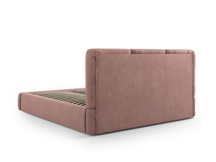 Windsor & Co Horizon Bedframe met Opbergvak - 140 x 200 cm - Chenille - Roze