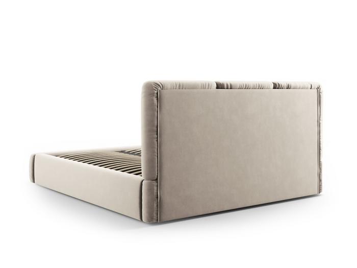 Windsor & Co Horizon Bedframe met Opbergvak - 140 x 200 cm - Fluweel - Crème