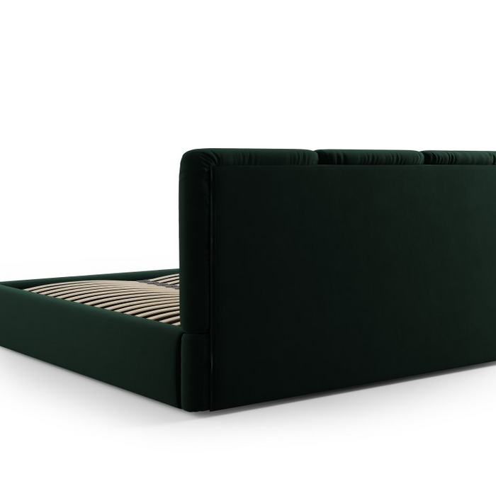 Windsor & Co Horizon Bedframe met Opbergvak - 140 x 200 cm - Fluweel - Flessengroen