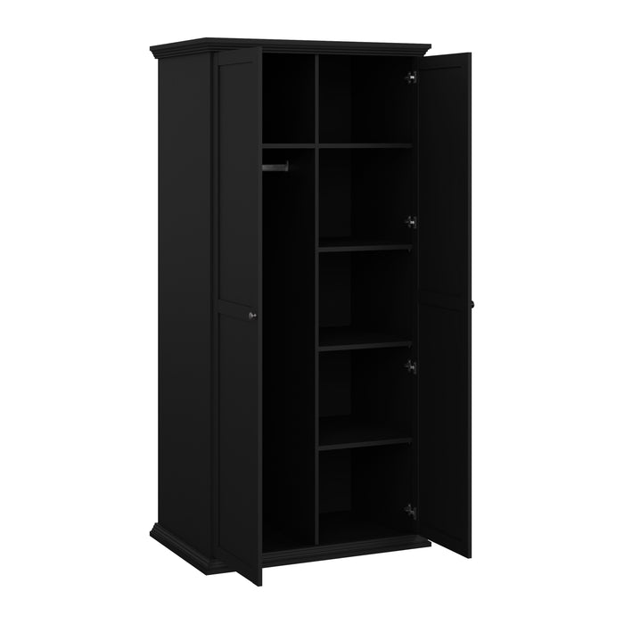 by fonQ basic Cottage Kledingkast - Mat Zwart