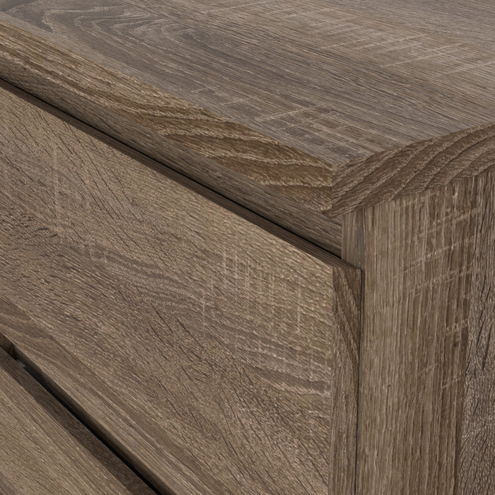 by fonQ basic Slide Nachtkastje - 2 lades - Donkerbruin