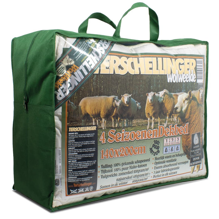 Terschellinger Wolweelde - Wollen - 4-Seizoenen Dekbed - 260x220cm