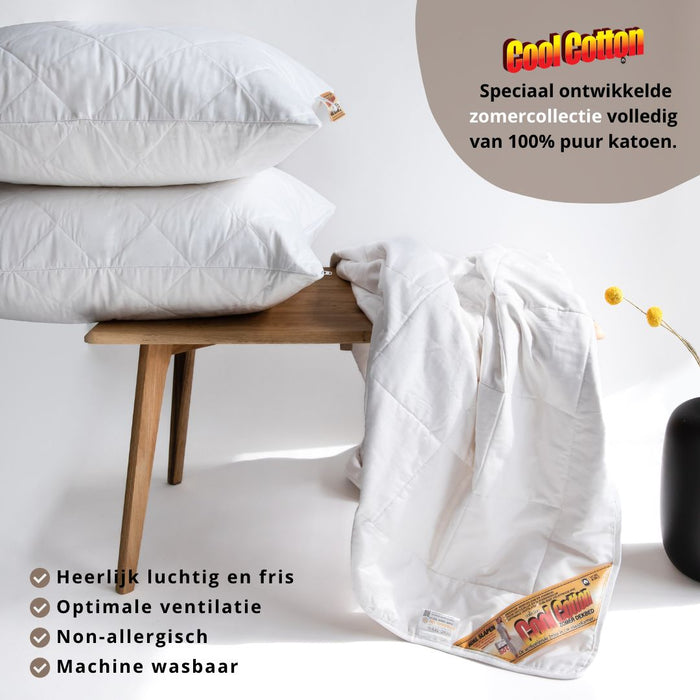 Cool Cotton - 100% Katoenen - Zomerdekbed - 200x200cm