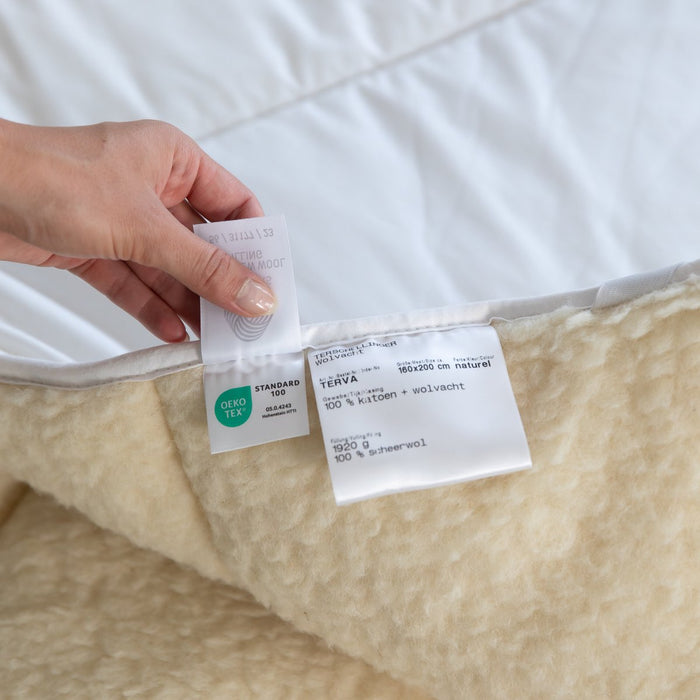 Terschellinger Wolweelde - Wollen Matrasoplegger - 90x200cm