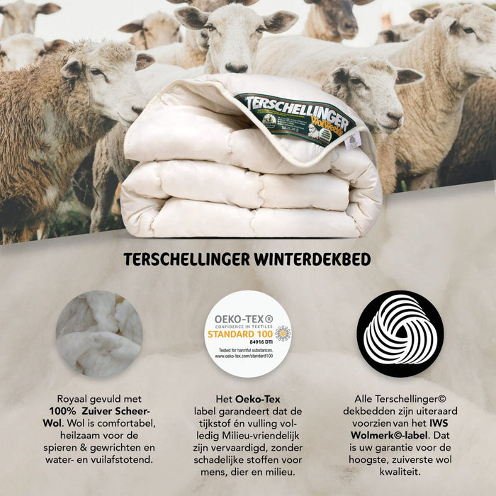 Terschellinger Wolweelde - Wollen Winter Dekbed - 200x220cm