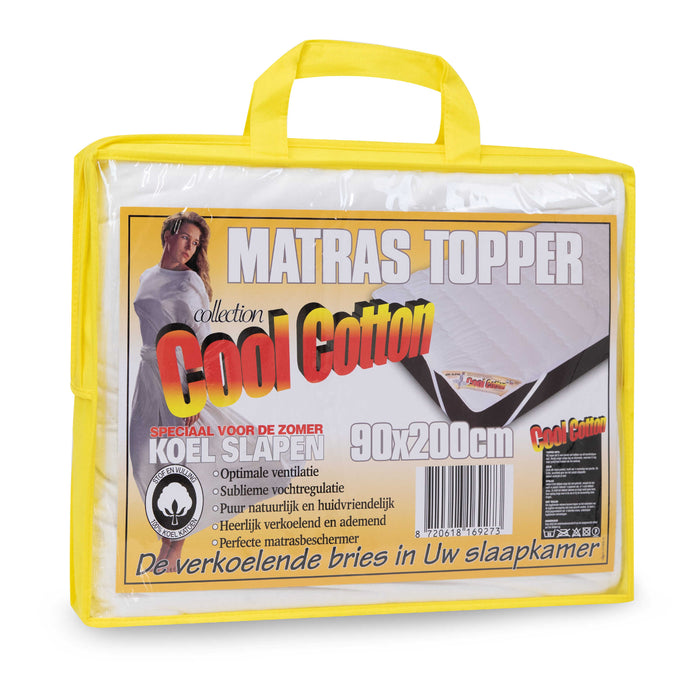 Cool Cotton - 100% Katoenen Matrasoplegger - 180 x 200