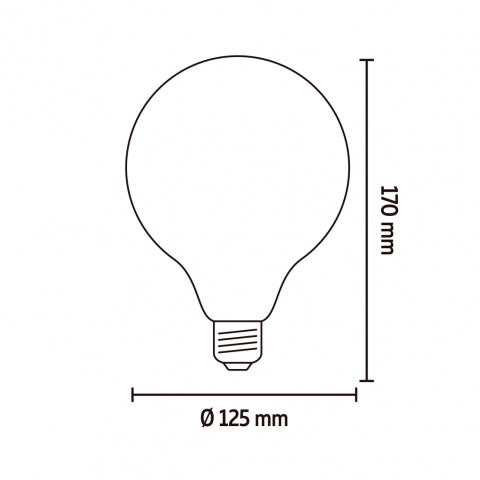 Calex Lichtbron E27 Goud - Glas - 13x17x13cm (BxHxD)