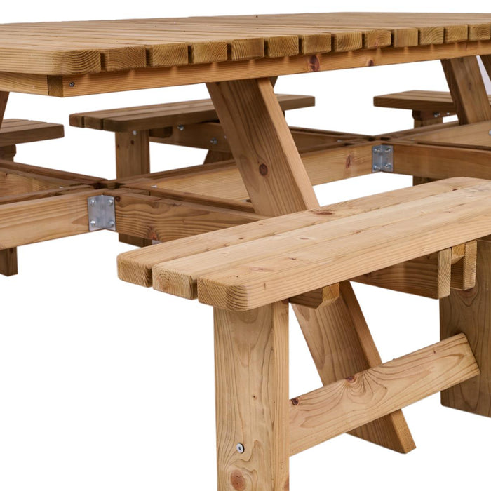 Luxe houten picknicktafel Tallinn 300 cm