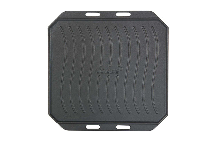 Cozze - Pan Gietijzer Dubbelzijdig Gebruik met Beukenhout Serveerplank 33 cm