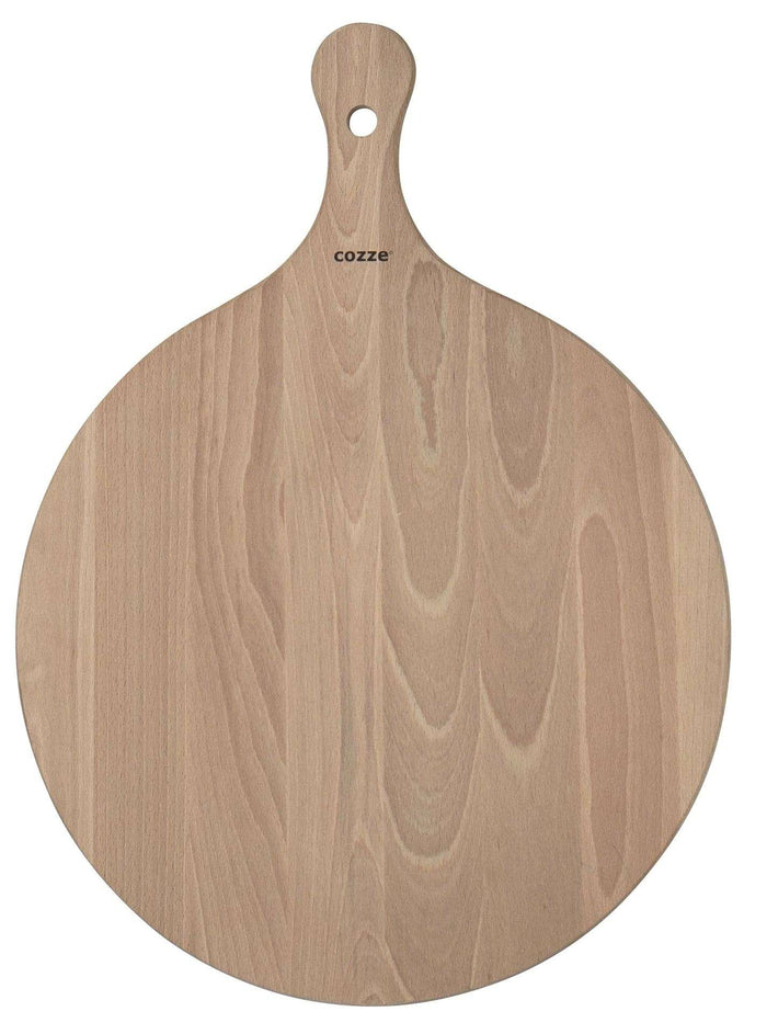 Cozze - Serveerplank voor Pizza Bamboe met Handvat Diameter 35 cm