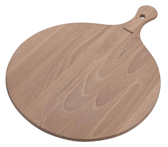Cozze - Serveerplank voor Pizza Bamboe met Handvat Diameter 35 cm