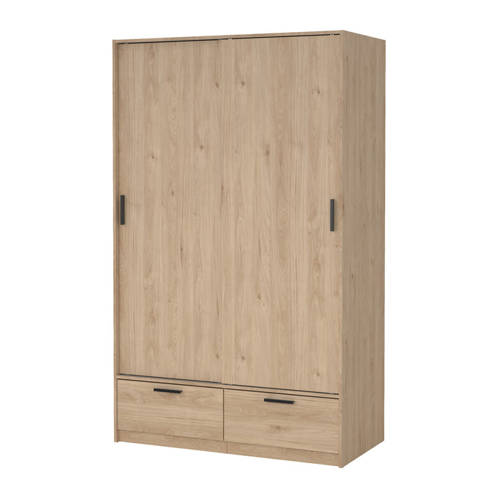 by fonQ basic Slim Kledingkast - B 121,2 - Eiken