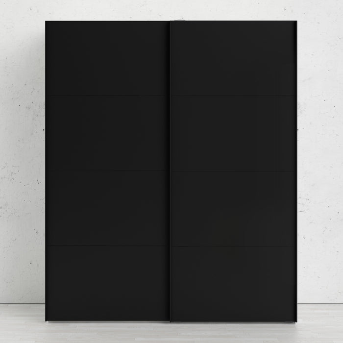 by fonQ basic Lana Kledingkast - Zwart / Wit - B 182,4 cm