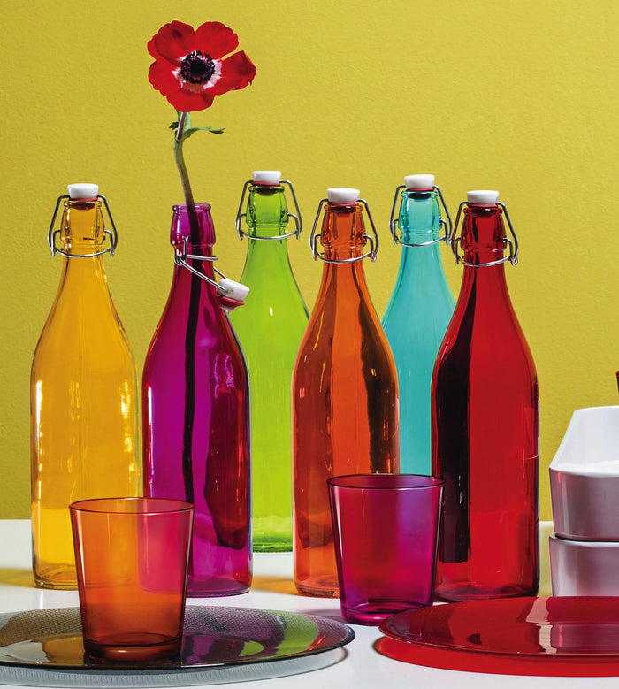 Bormioli Rocco Beugelfles | Weckfles Giara - Rood - 1 liter