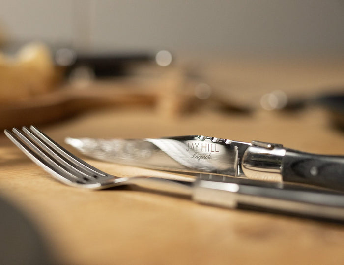 Jay Hill Bestekset Couvert Laguiole - Zwart 4-delig