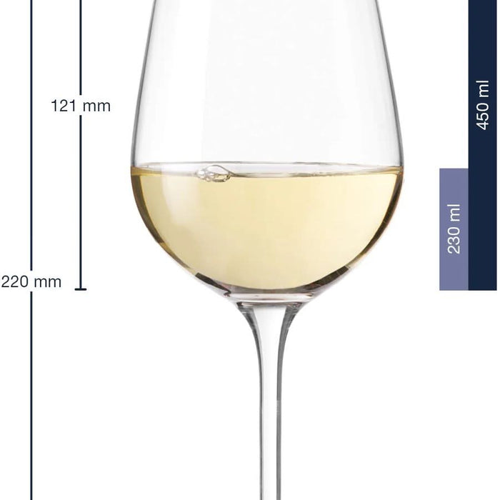 Leonardo Witte Wijnglazen Tivoli - 450 ml - 6 stuks