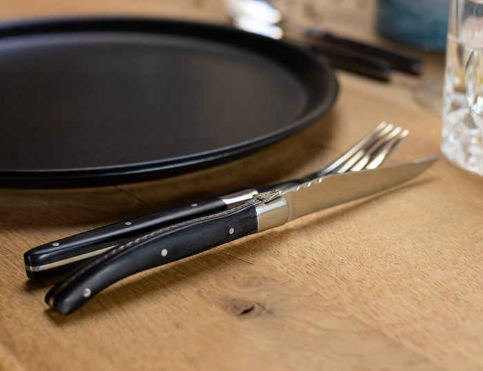 Jay Hill Bestekset Laguiole - Zwart - 24 delig | 6 personen