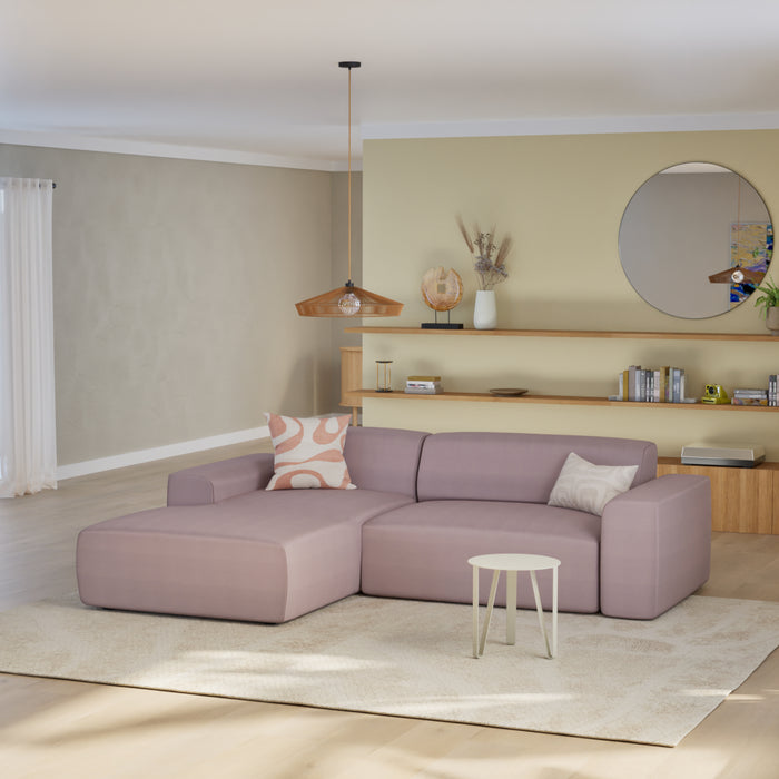 NADUVI Collection Nina Hoekbank Links - Velvet - Lila