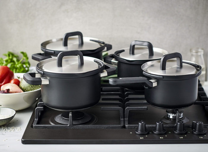 BK Flow Cool Black RVS 4-delige pannenset