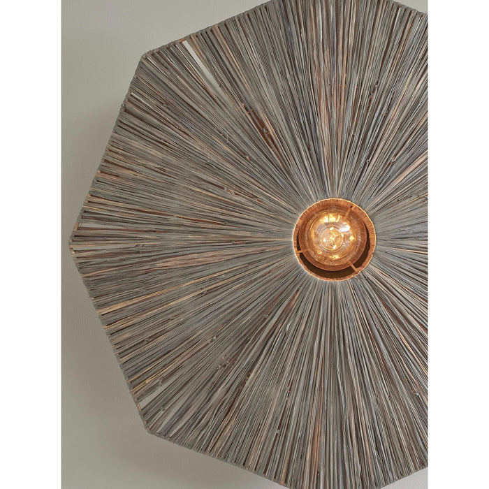 GOOD&MOJO Wandlamp Panama - Donker grijs - 65x7x65cm