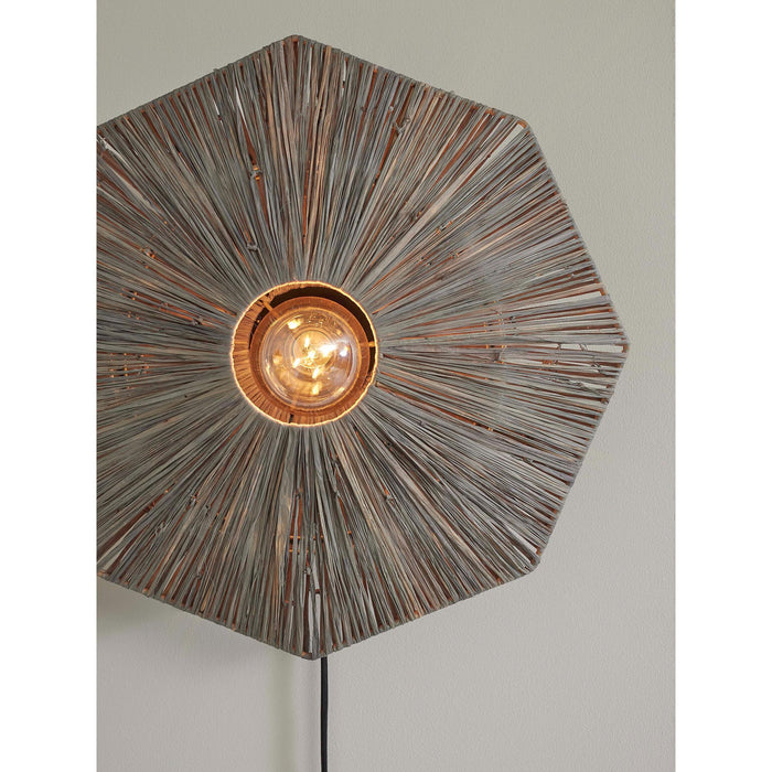 GOOD&MOJO Wandlamp Panama - Donker grijs - 45x7x45cm