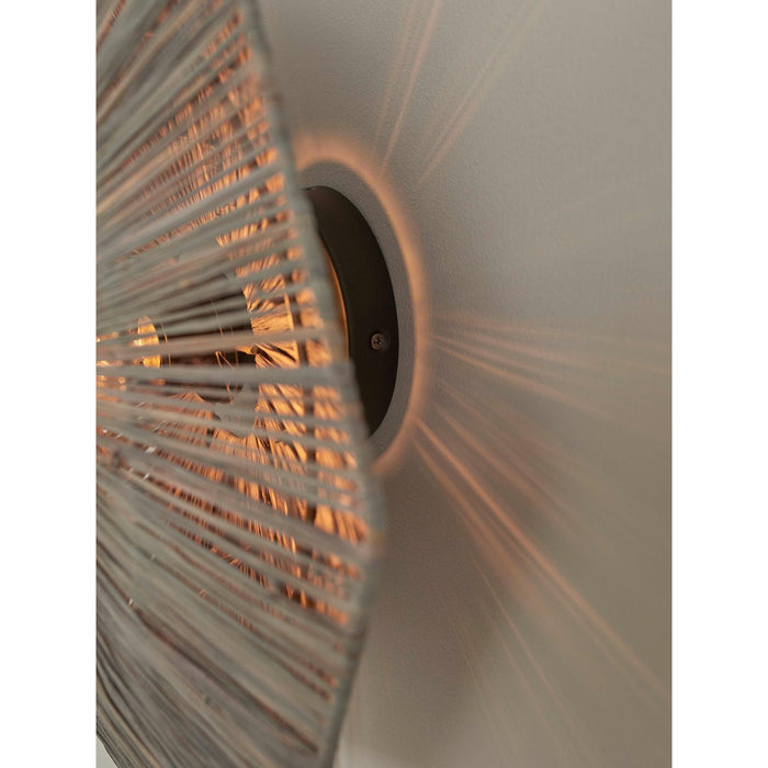 GOOD&MOJO Wandlamp Panama - Donker grijs - 45x7x45cm