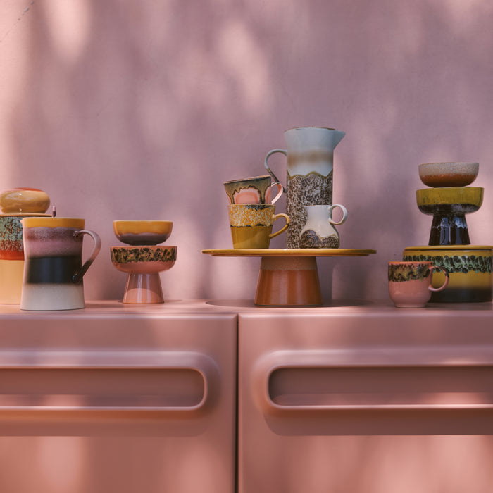 HKliving 70's Taartplateau Ø 33 cm - Papaya