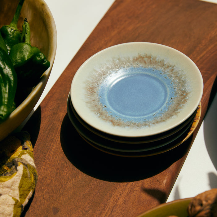 HKliving 70's Ceramics Schotels - Set van 4 - Ocean