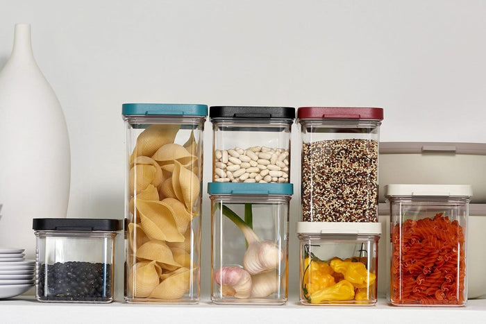 Bewaardoos Omnia rechthoekig 2000 ml - black