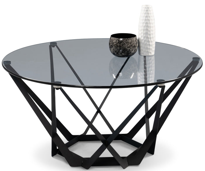 M2 Kollektion Mia Salontafel Tweedekans Glas Ø80 cm