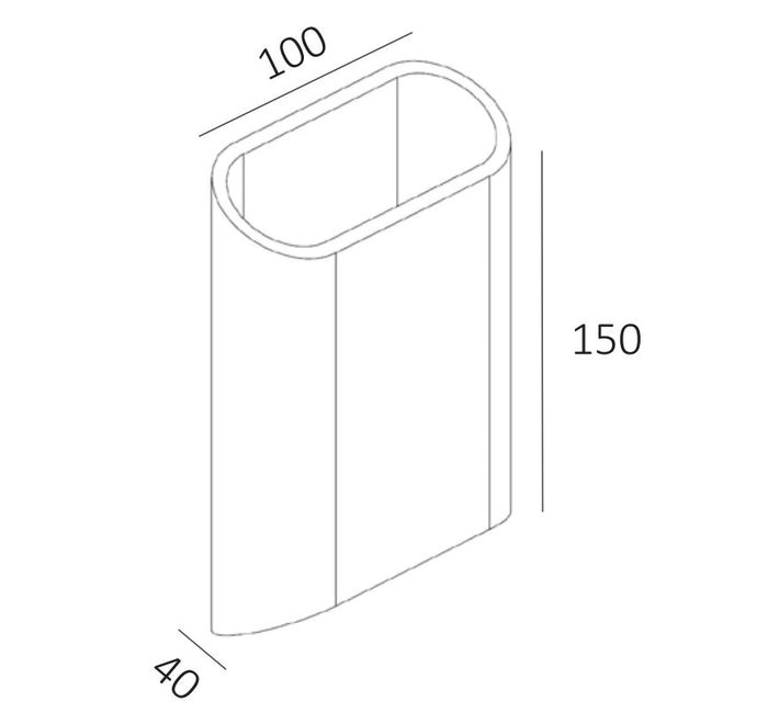 Artdelight Wandlamp Diaz-S Zwart Led 2 x 3Watt IP65