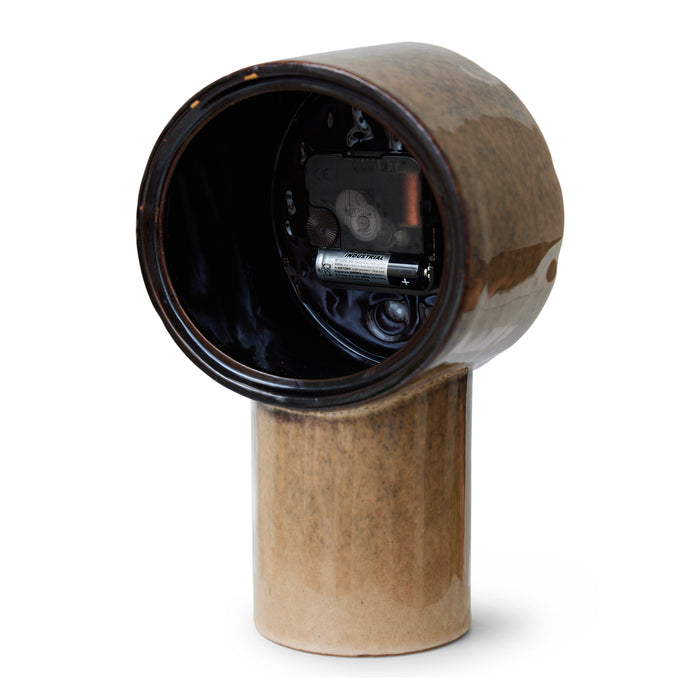 HKliving Retro Ceramics Tafelklok - Cream