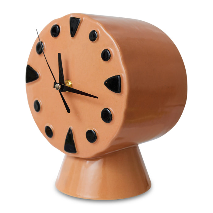 HKliving Retro Ceramics Tafelklok - Peach