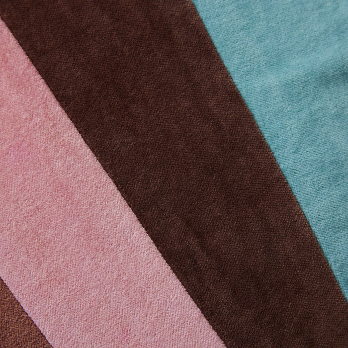 HKliving Striped Velvet Sierkussen 45 x 45 cm - Eventide