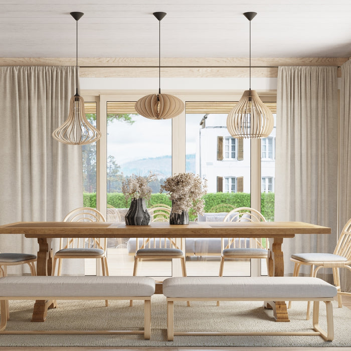 Sollux Hanglamp Aprilla Ø 43 cm hout