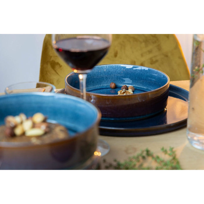 Cosy & Trendy Diep Bord Quintana Blue ø 20 cm