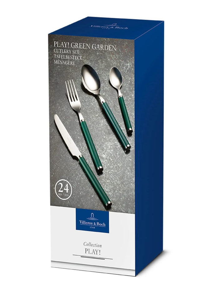 Villeroy & Boch Bestekset Play! - Green Garden - 24 delig | 6 personen