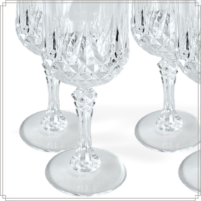 Alpina Kunststof Wijnglazen Set van 6 200ml Kristallook