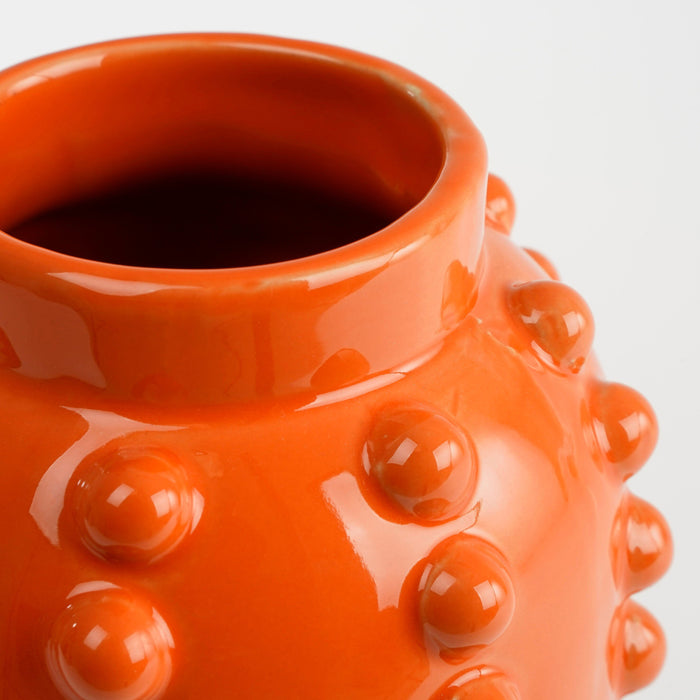 Mica Decorations Boaz Vaas - H30 x Ø11 cm - Keramiek - Oranje