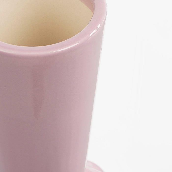 Mica Decorations Noor Vaas - H40,5 x Ø13,5 cm - Keramiek - Lila