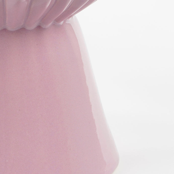 Mica Decorations Noor Vaas - H40,5 x Ø13,5 cm - Keramiek - Lila