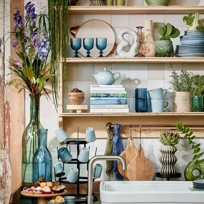 Mica Decorations Rioja Glazen Fles - H75 x Ø18 cm - Groen