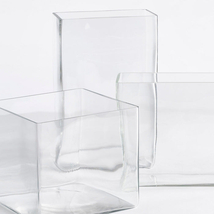 Mica Decorations Britt Vaas - L20 x B20 x H20 cm - Transparant