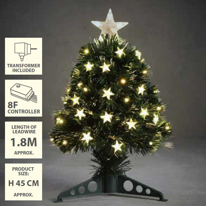 Luca Lighting Mercury Kunstkerstboom - Fibre Optic - H45 x Ø25 cm